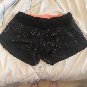 Lululemon cheetah print shorts